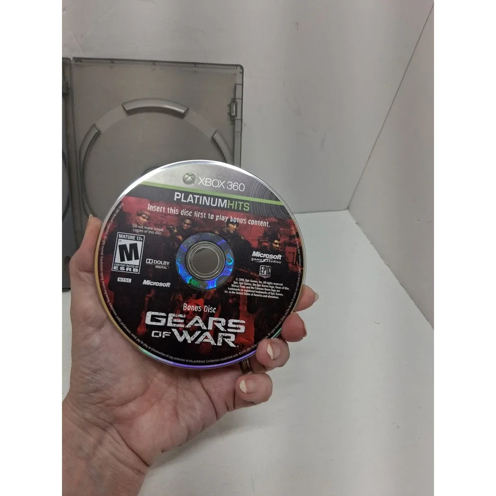 Gears of War Xbox 360 Platinum Hits Complete Collection Bonus Disc Included